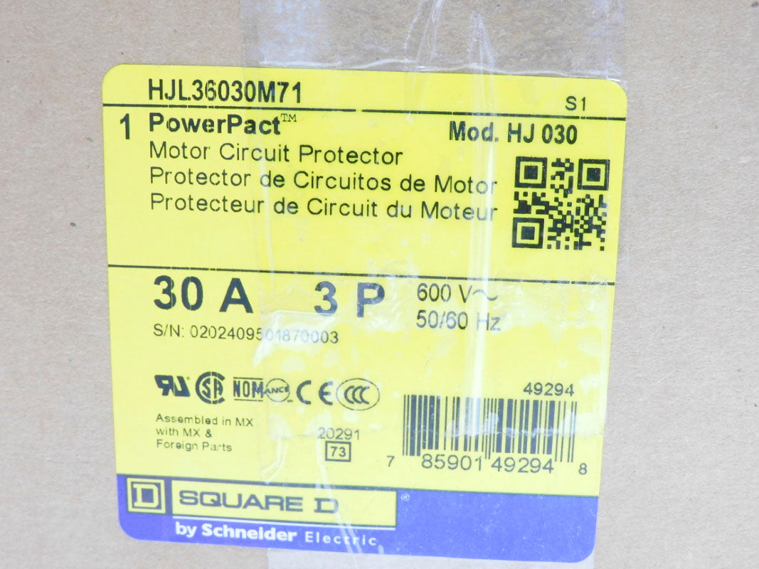 SQUARE D HJL36030M71 SER. 1 600V 30A NSMP