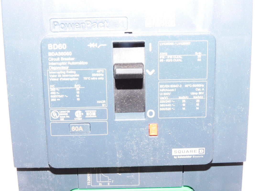 SQUARE D BDA36060 480V 60A NSMP