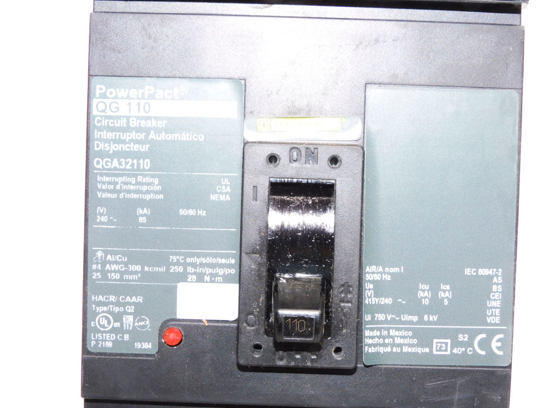 SQUARE D QGA32110 110A 240V NSMP