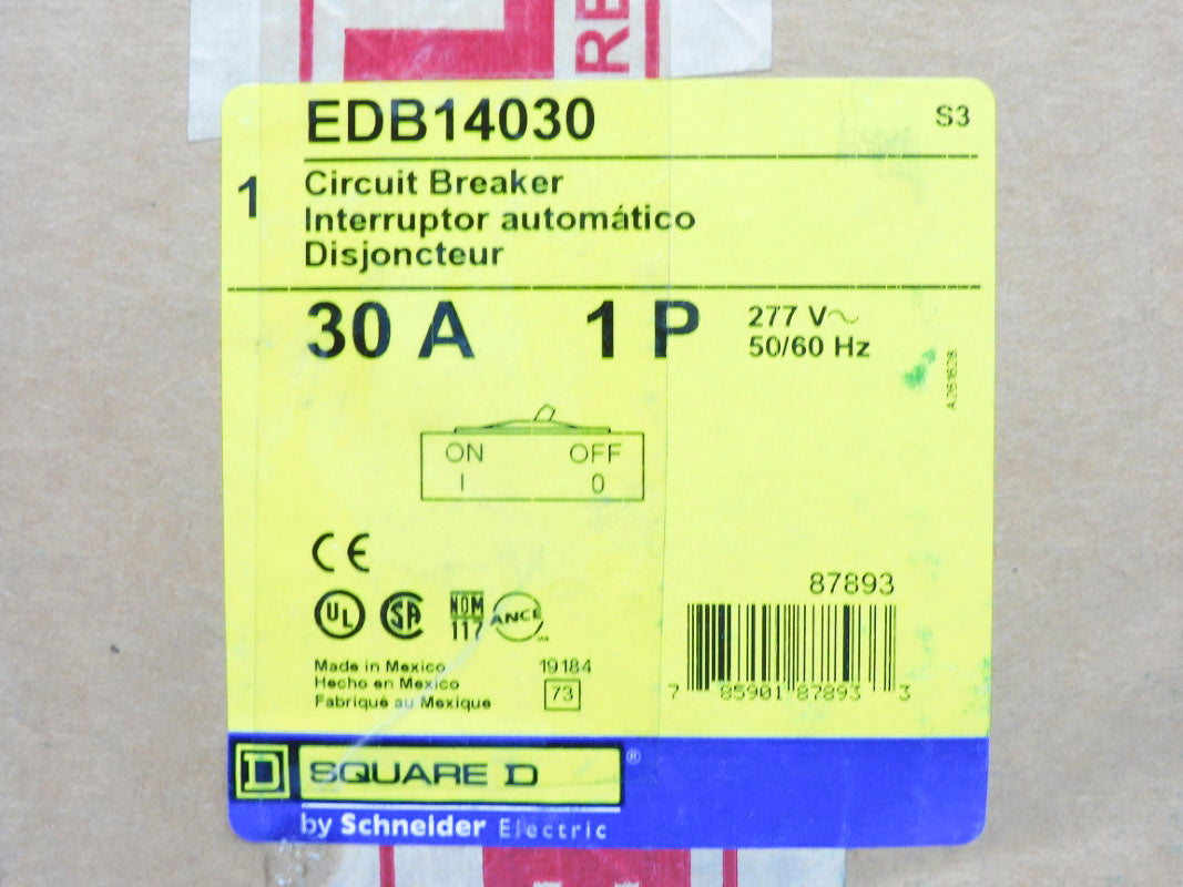 SQUARE D EDB14030 277V 30A NSMP