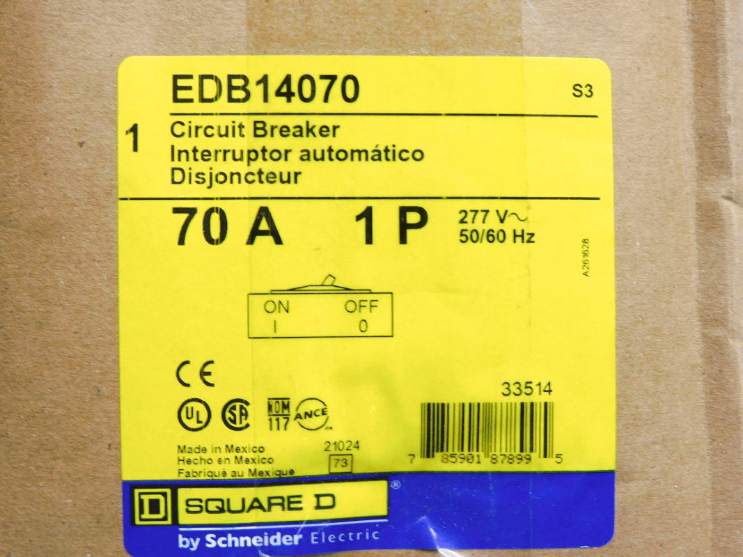 SQUARE D EDB14070 70A 277V NSMP