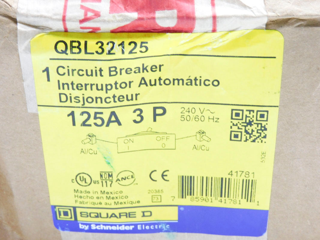 SQUARE D QBL32125 240V 125A NSMP