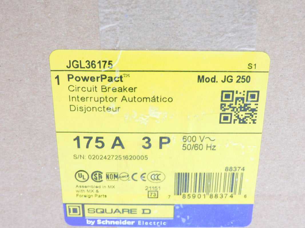 SQUARE D JGL36175 600V 175A NSMP