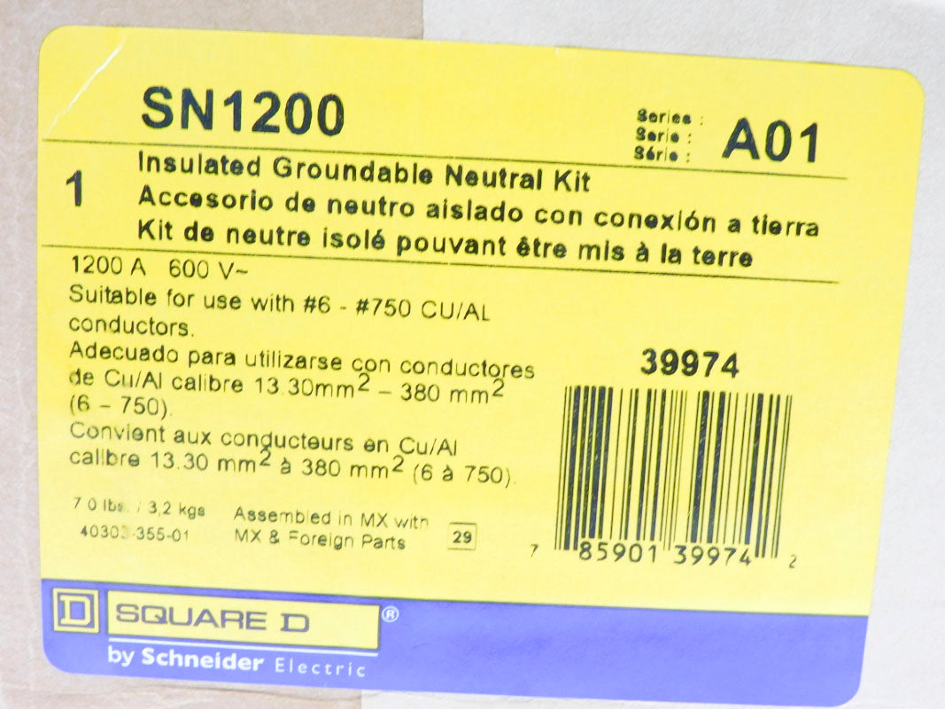 SQUARE D SN1200 SER. A01 600V 1200A NSFS