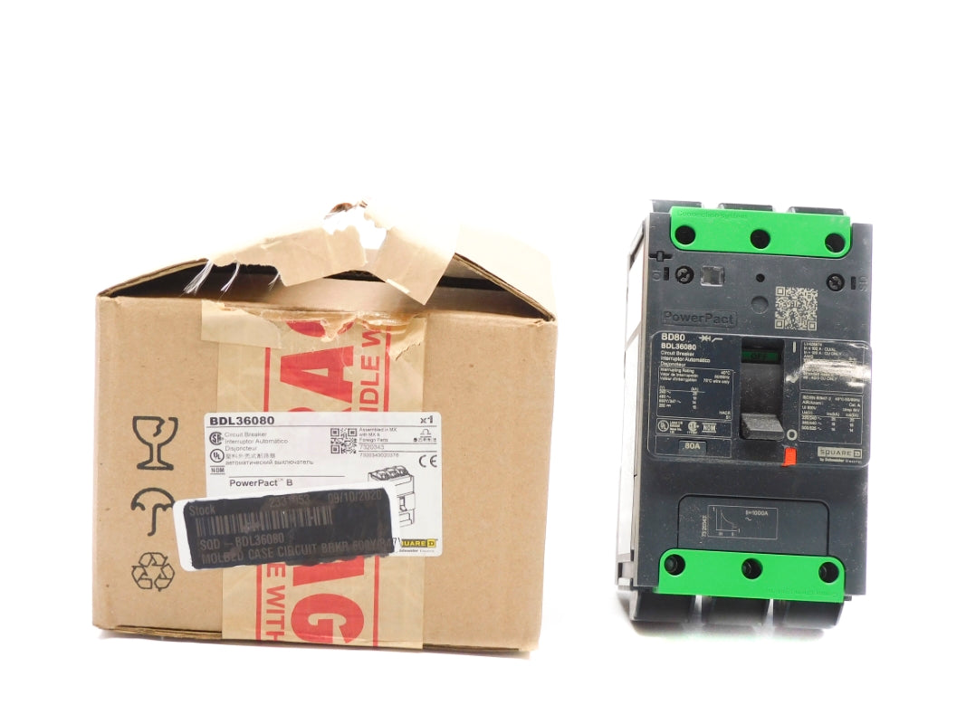 SQUARE D BDL36080 480V 80A NSMP