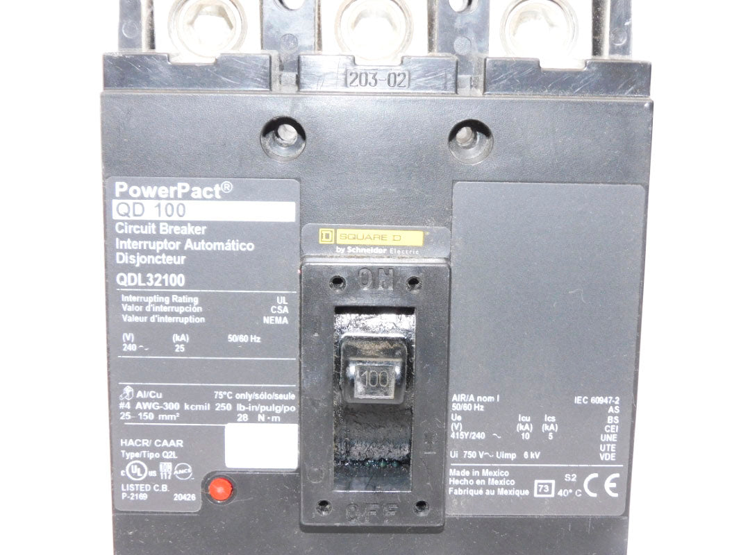 SQUARE D QDL32100 240V 100A  NSMP