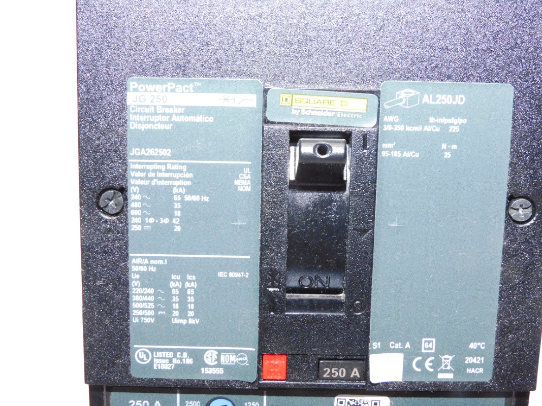 SQUARE D JGA262502 250A 600V NSMP