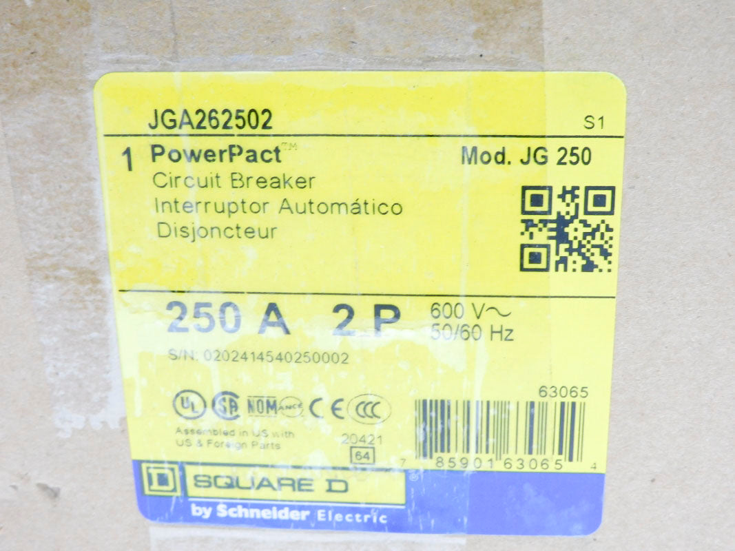 SQUARE D JGA262502 250A 600V NSMP