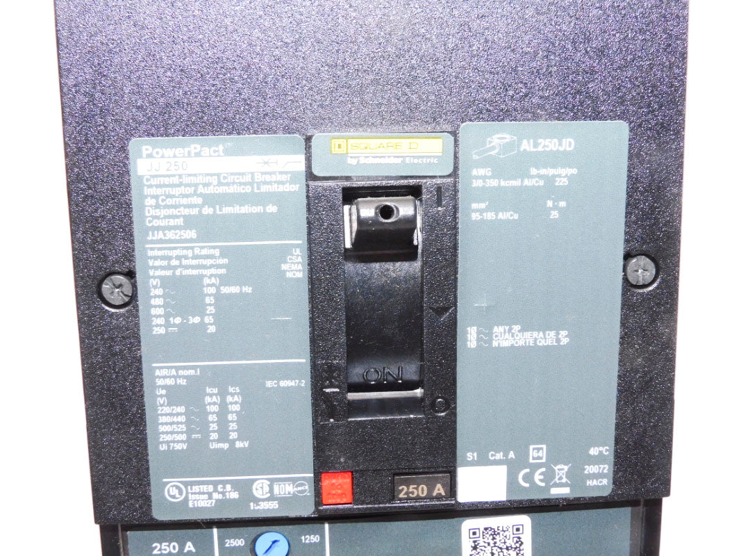 SQUARE D JJA362506 600V 250A NSMP