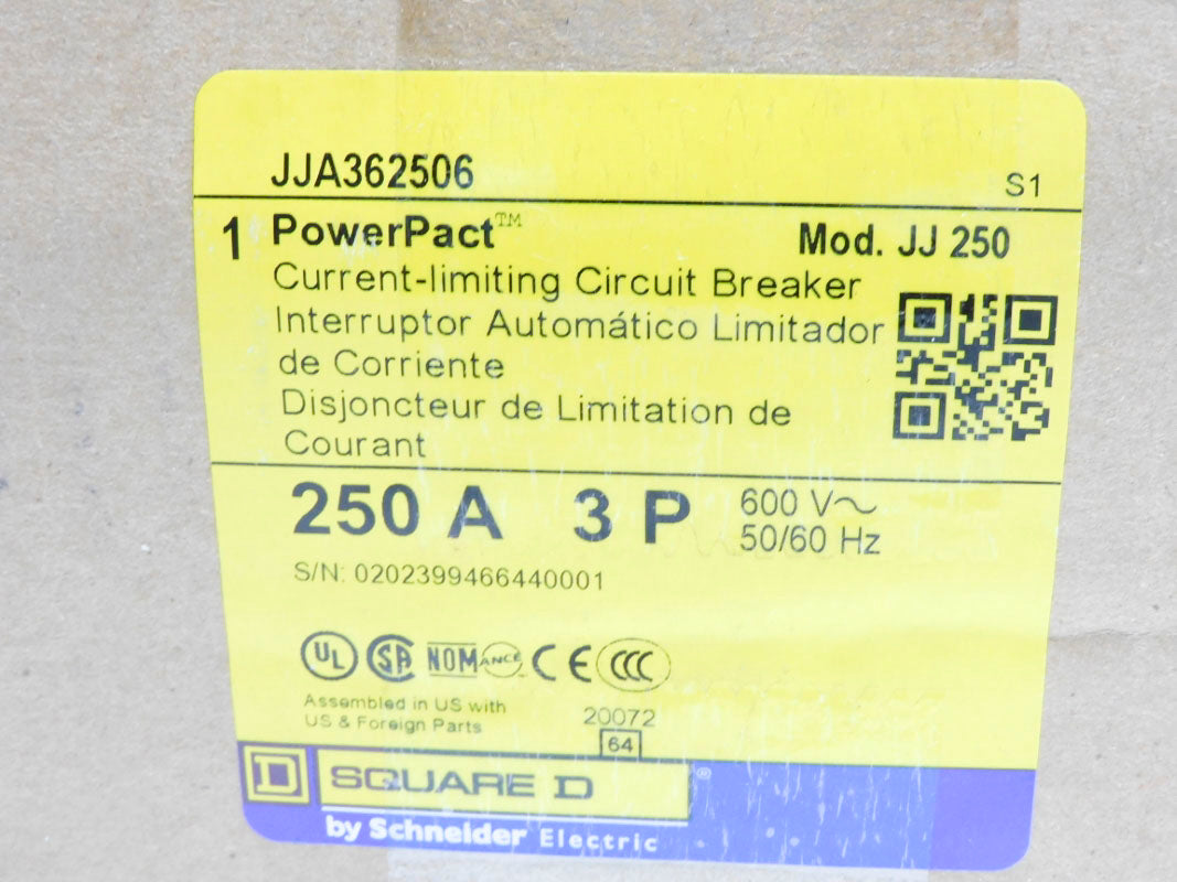SQUARE D JJA362506 600V 250A NSMP