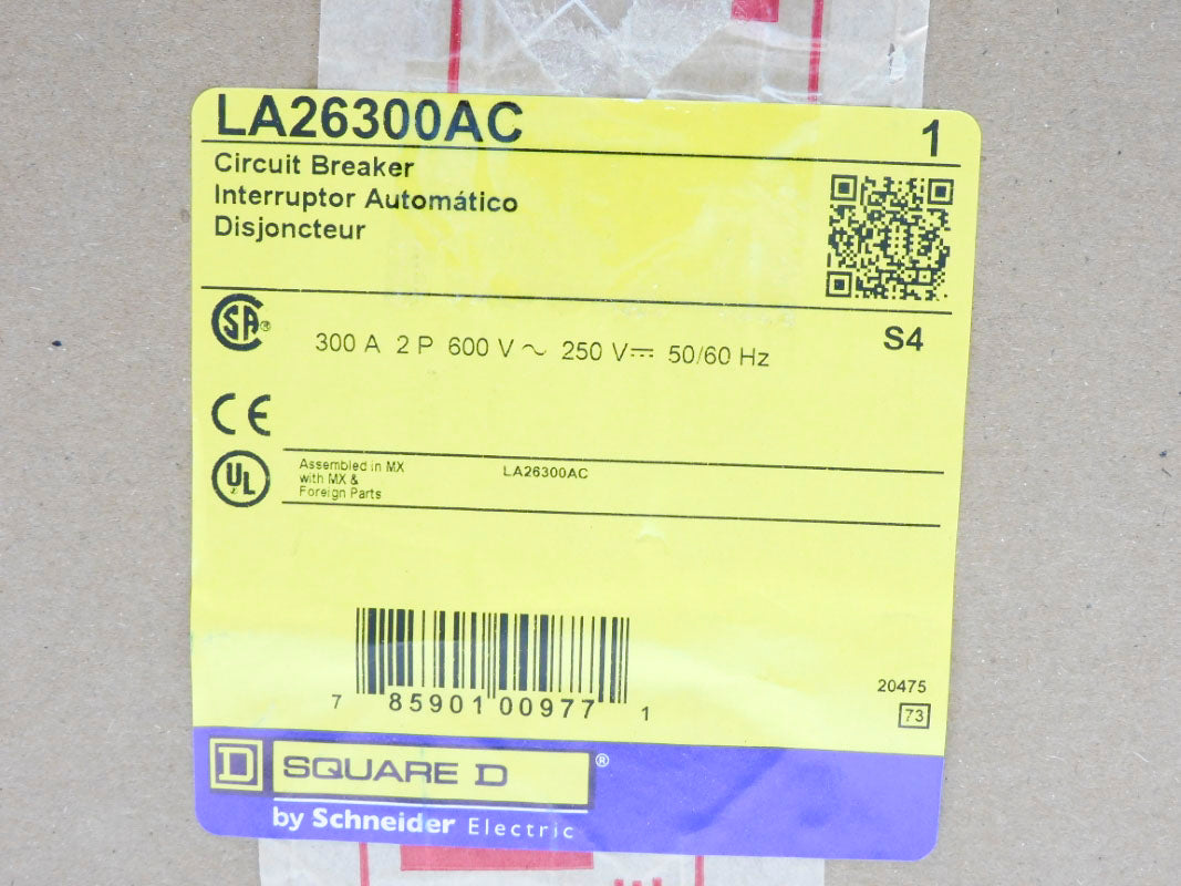 SQUARE D LA26300AC 300A 600V NSFS