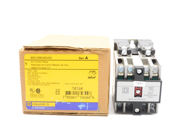 SQUARE D 8501XMO40V02 SER. A 110/120V 20A NSMP