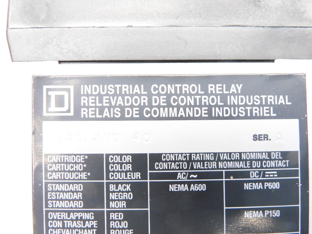SQUARE D 8501XMO40V02 SER. A 110/120V 20A NSMP