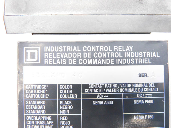 SQUARE D 8501XMO40V02 SER. A 110/120V 20A NSMP