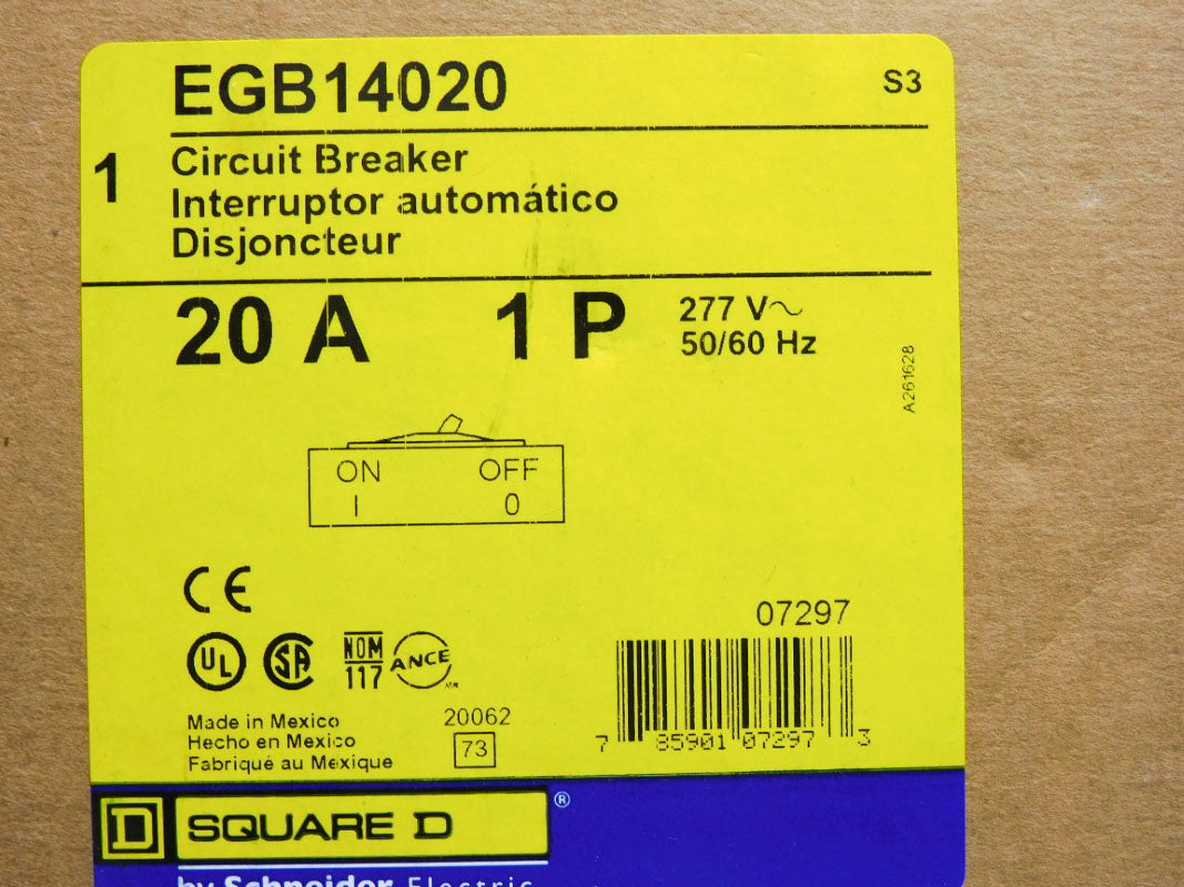 SQUARE D EGB14020 277V 20A NSMP