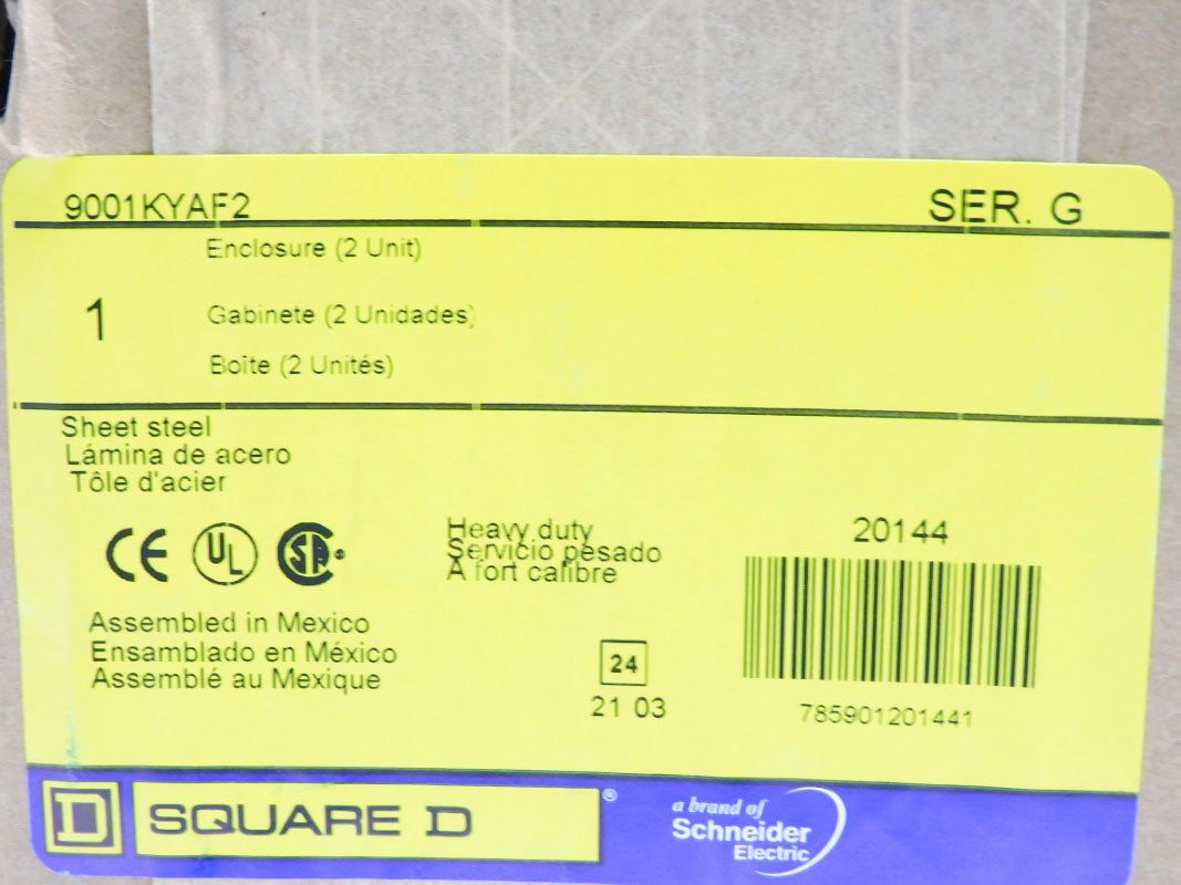 SQUARE D 9001KYAF2 SER. G NSMP