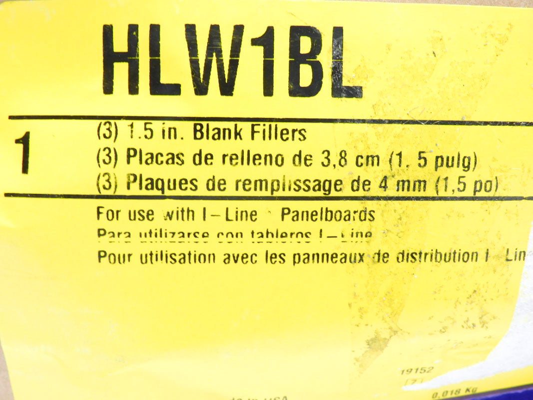 SQUARE D HLW1BL (PKG OF 3) NSMP