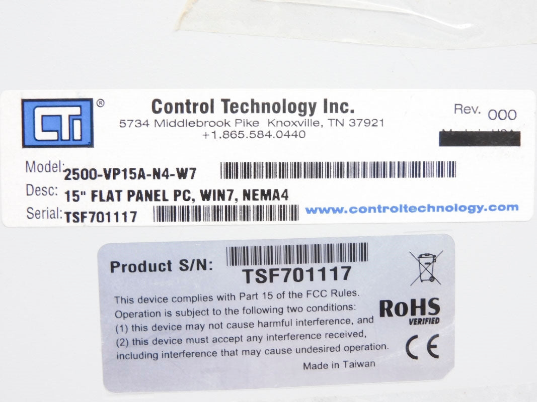 CTI 2500-VP15A-N4-W7 UNMP