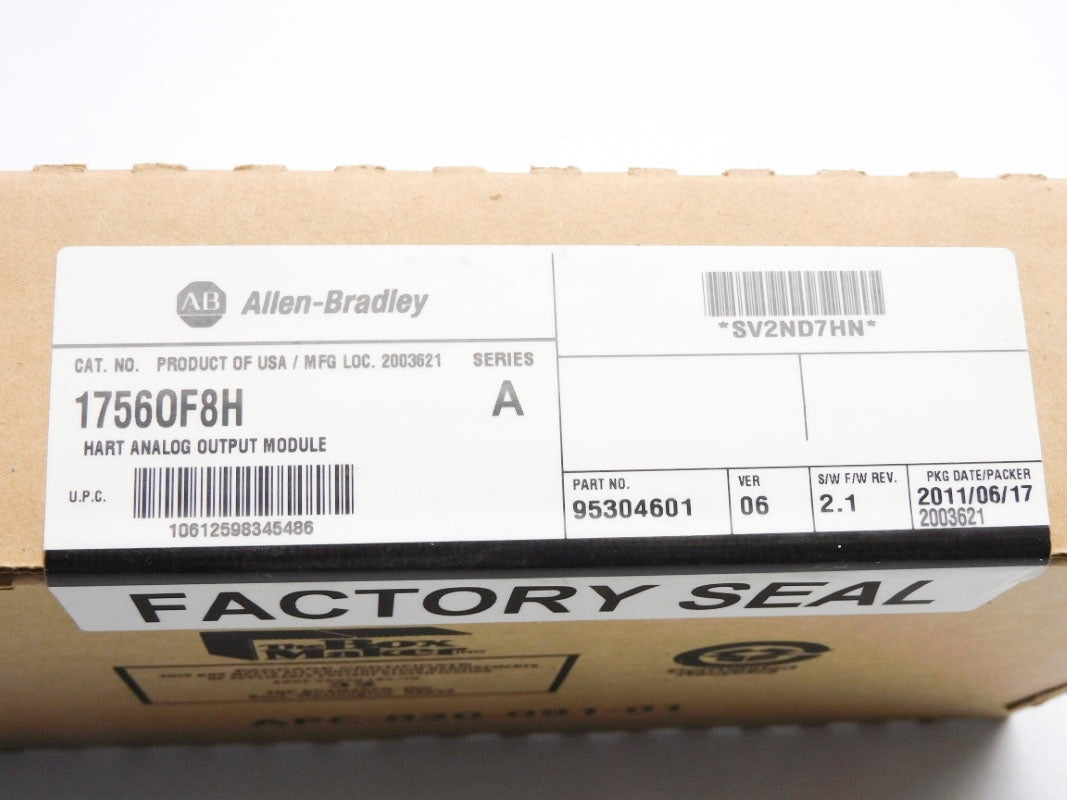 ALLEN BRADLEY 1756-OF8H SER. A F/W 2.1 DATE: 2011 NSFS