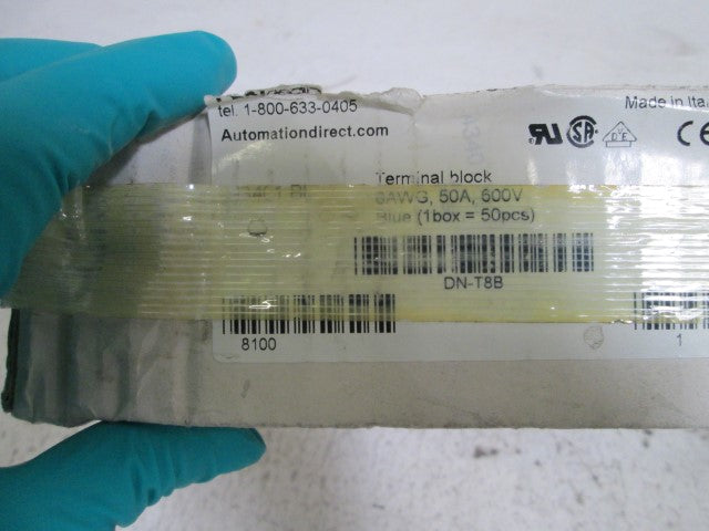 LOT OF 24 DINNECTORS TERMINAL BLOCK BLUE DN-T8B *NEW IN BOX*