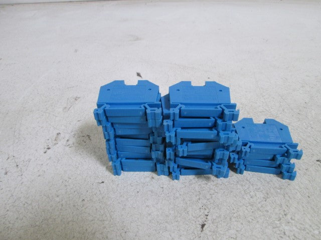 LOT OF 24 DINNECTORS TERMINAL BLOCK BLUE DN-T8B *NEW IN BOX*