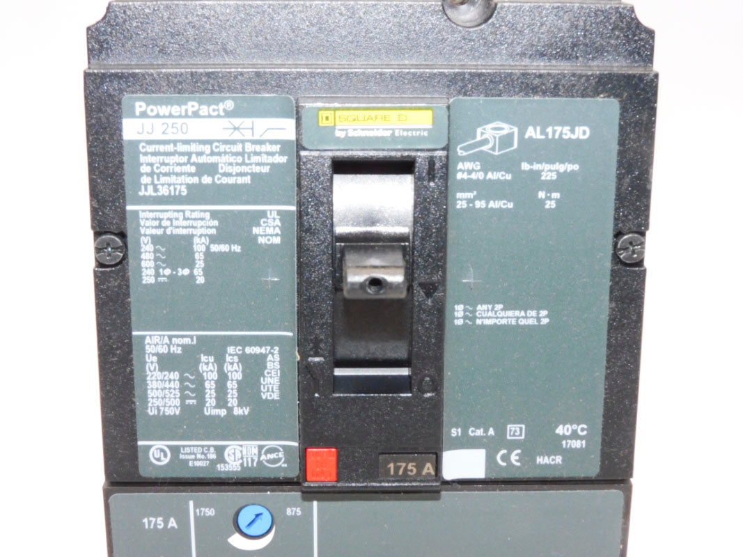 SQUARE D JJL36175 600V 175A NSMP