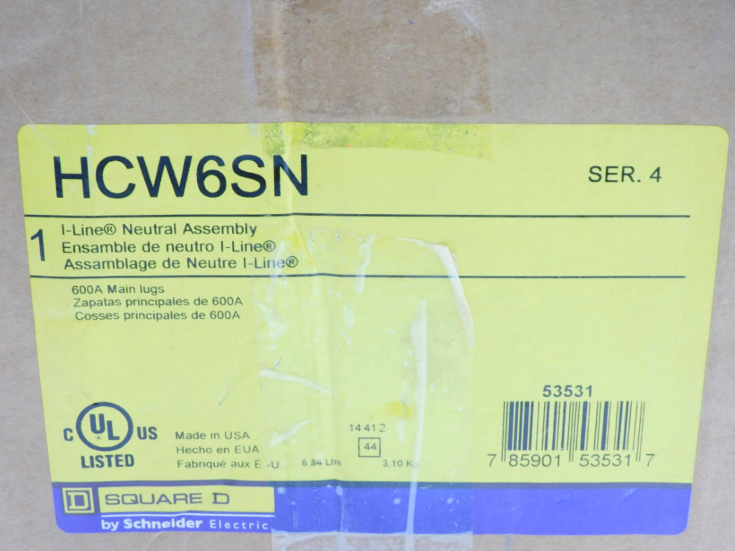 SQUARE D HCW6SN SER. 4 NSMP
