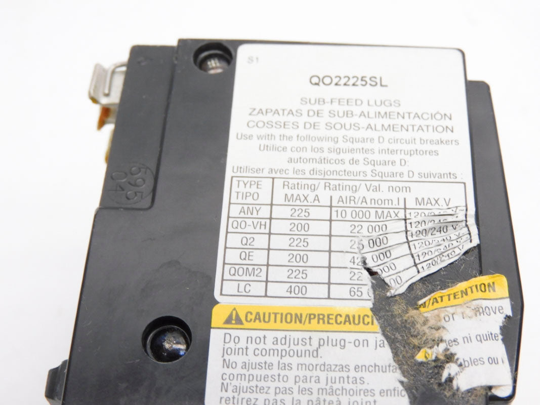 SQUARE D QO2225SL 225A 120/240V NUPI
