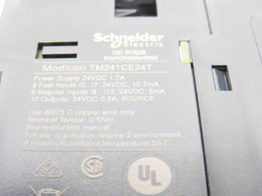 SCHNEIDER ELECTRIC TM241CE24T 24VDC 1.7A NSMP