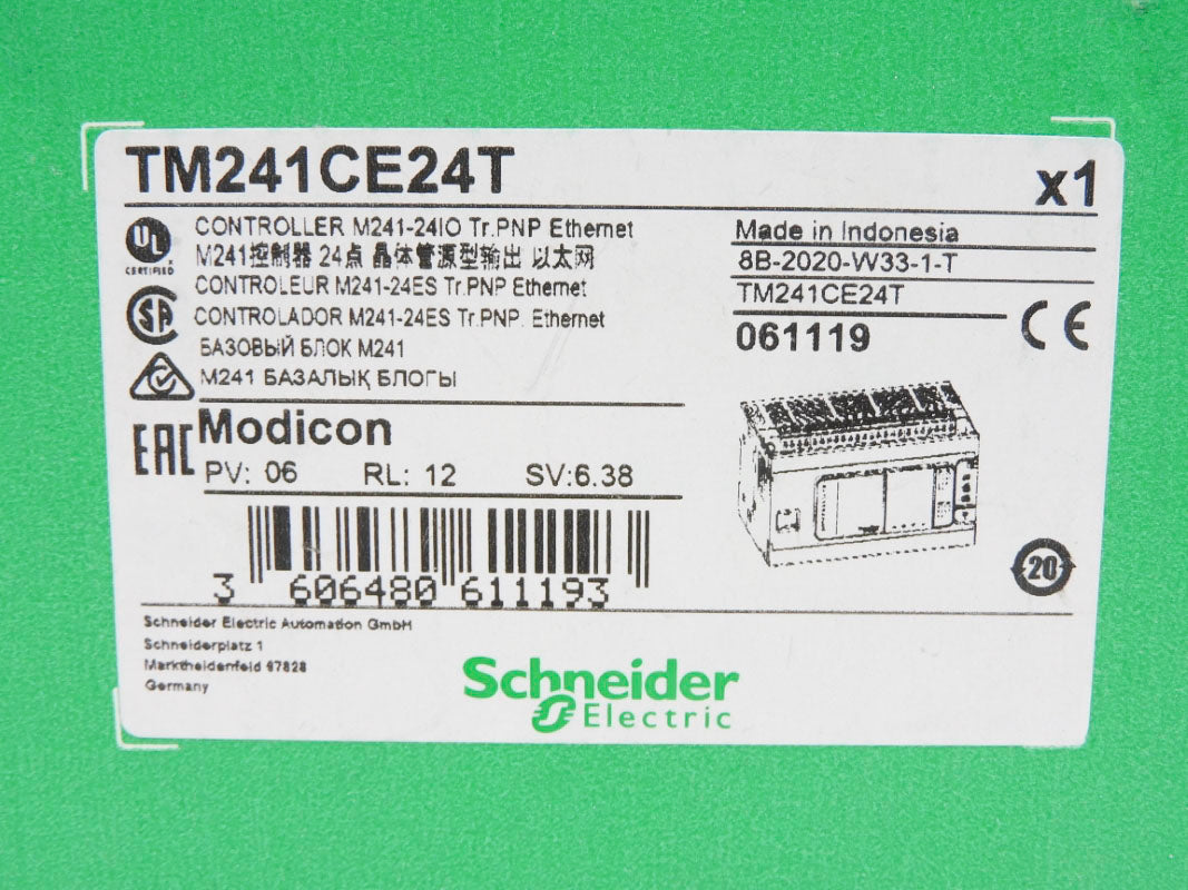 SCHNEIDER ELECTRIC TM241CE24T 24VDC 1.7A NSMP