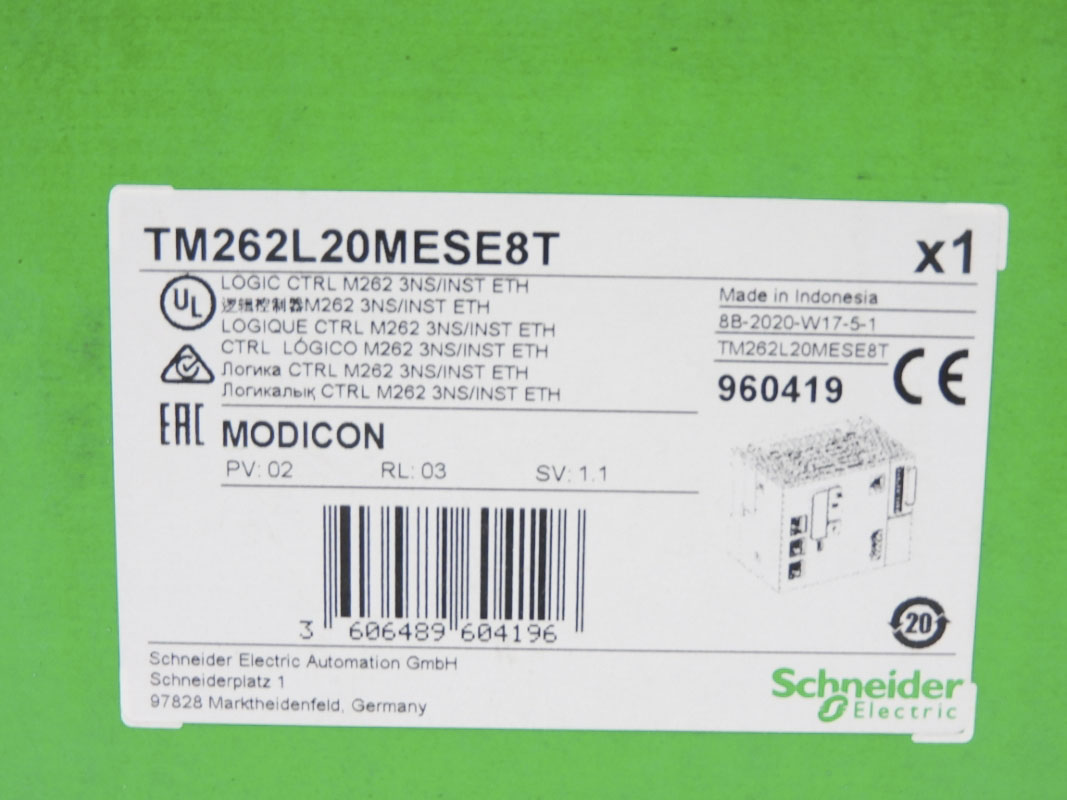 SCHNEIDER ELECTRIC TM262L20MESE8T 24V 3.5A NSMP