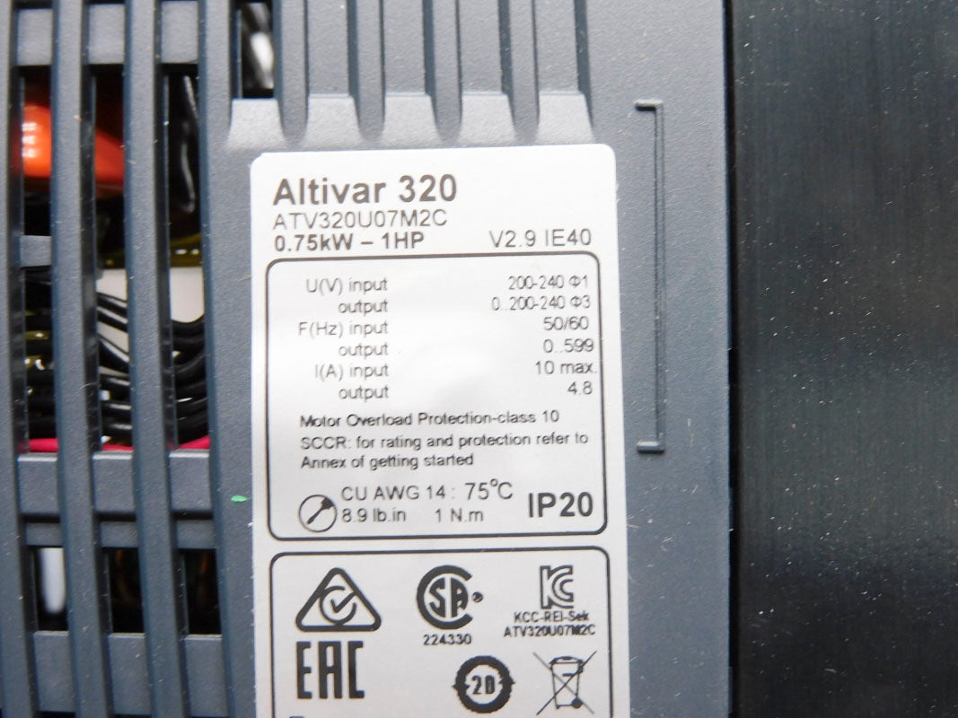 SCHNEIDER ELECTRIC ATV320U07M2C 200-240V 10A NSMP