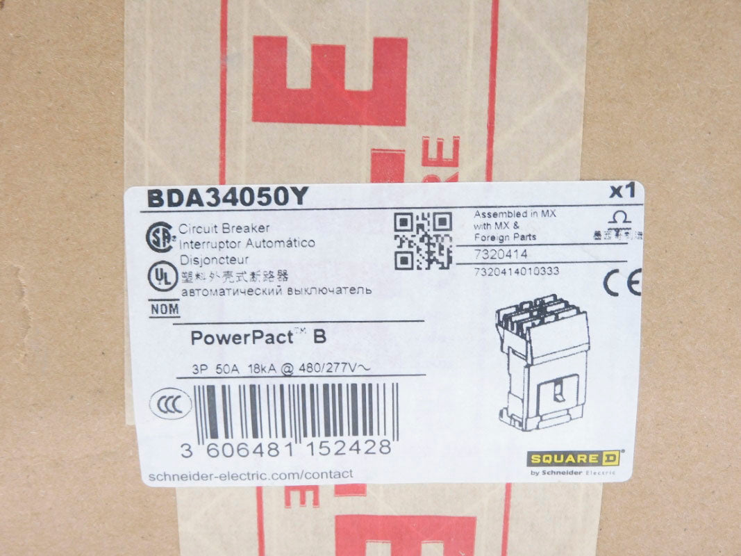 SQUARE D BDA34050Y 50A 480/277V NSFS
