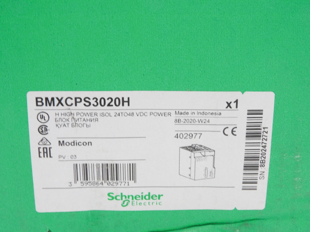 SCHNEIDER ELECTRIC BMXCPS3020H 24/48VDC NSMP