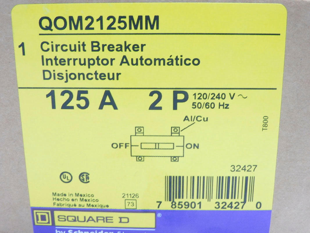 SQUARE D QOM2125MM 120/240V 125A NSMP