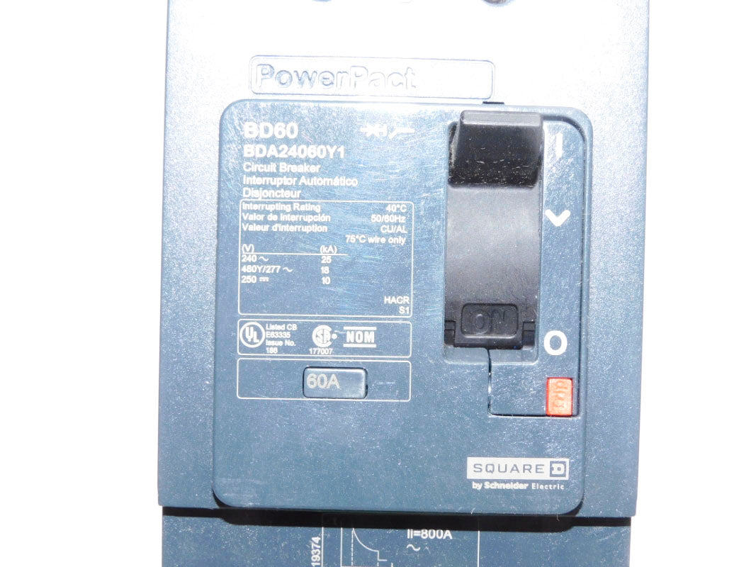 SQUARE D BDA24060Y1 60A 480/277V NUPI