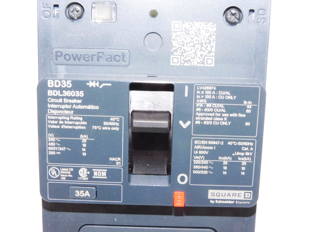 SQUARE D BDL36035 480V 35A NSMP