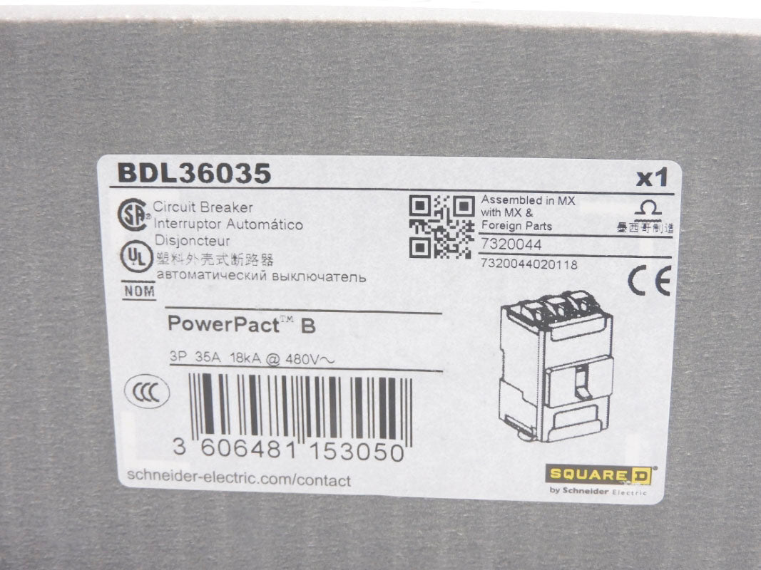 SQUARE D BDL36035 480V 35A NSMP