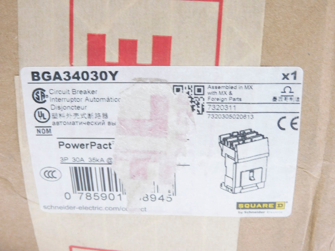 SQUARE D BGA34030Y 30A 480/277V (AS PICTURED) NSMP