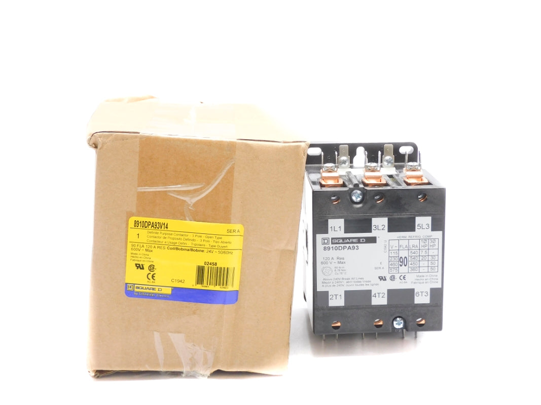 SQUARE D 8910DPA93V14 SER. A 24V 120A NSMP