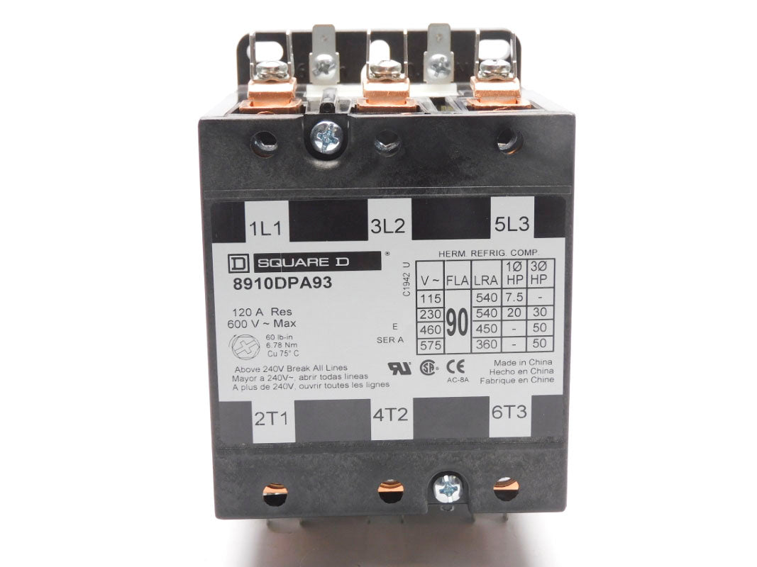 SQUARE D 8910DPA93V14 SER. A 24V 120A NSMP