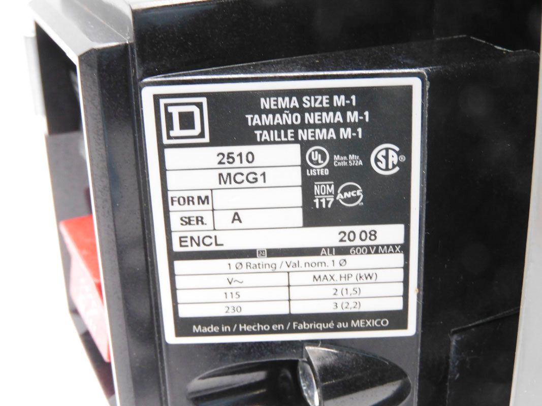 SQUARE D 2510MCG1 SER. A 230V NSMP