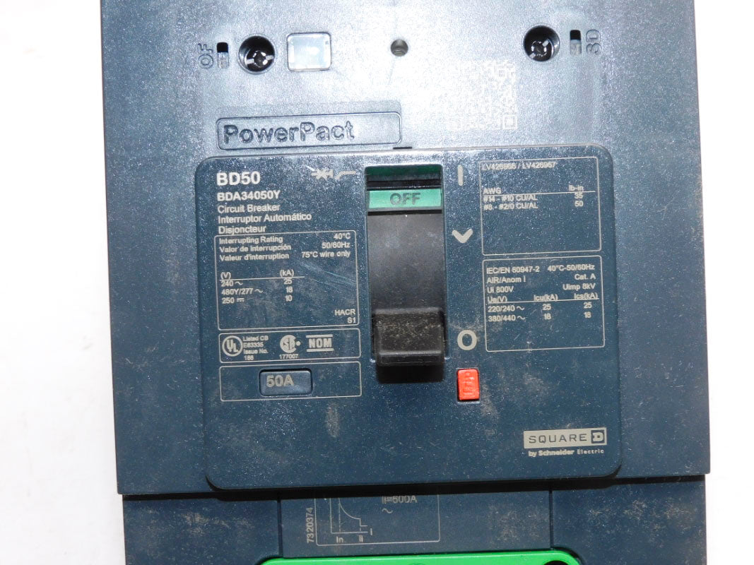 SQUARE D BDA34050Y 277V 50A NSMP
