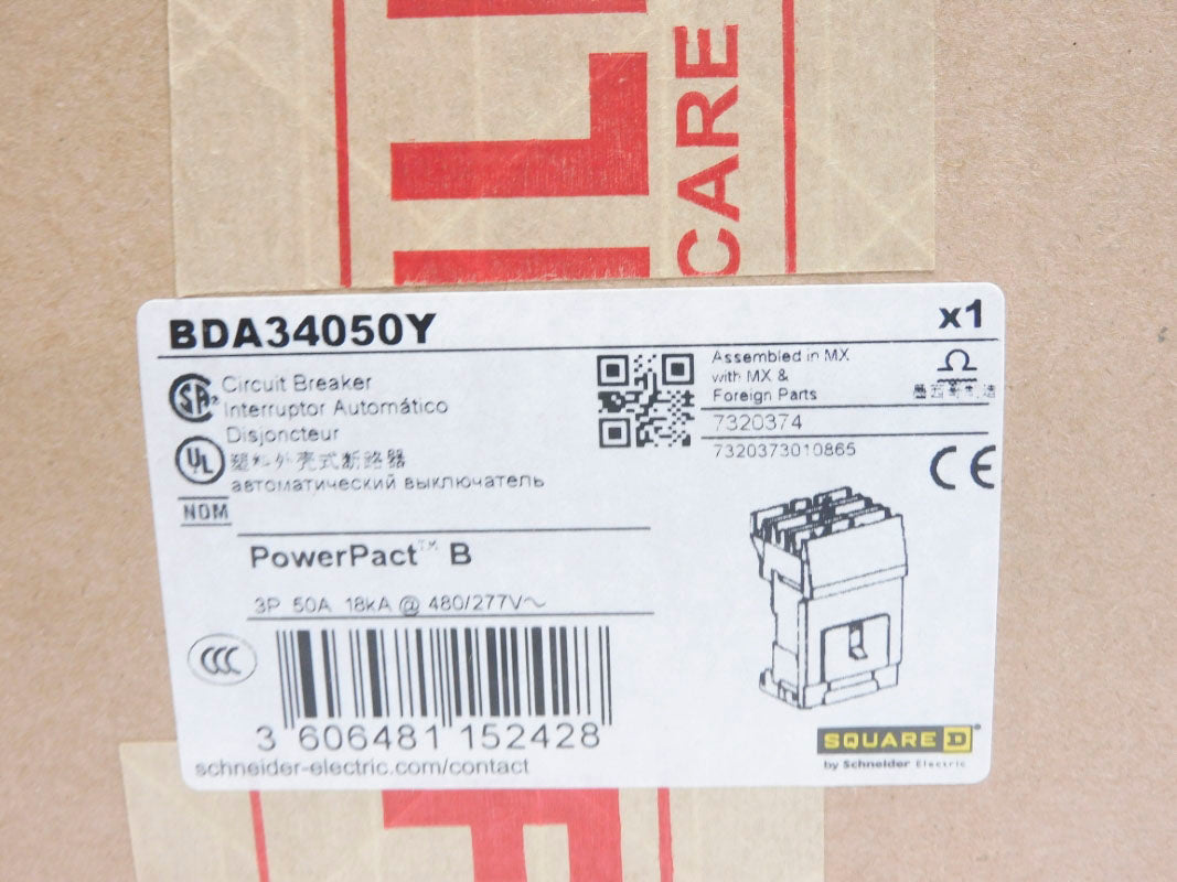 SQUARE D BDA34050Y 277V 50A NSMP
