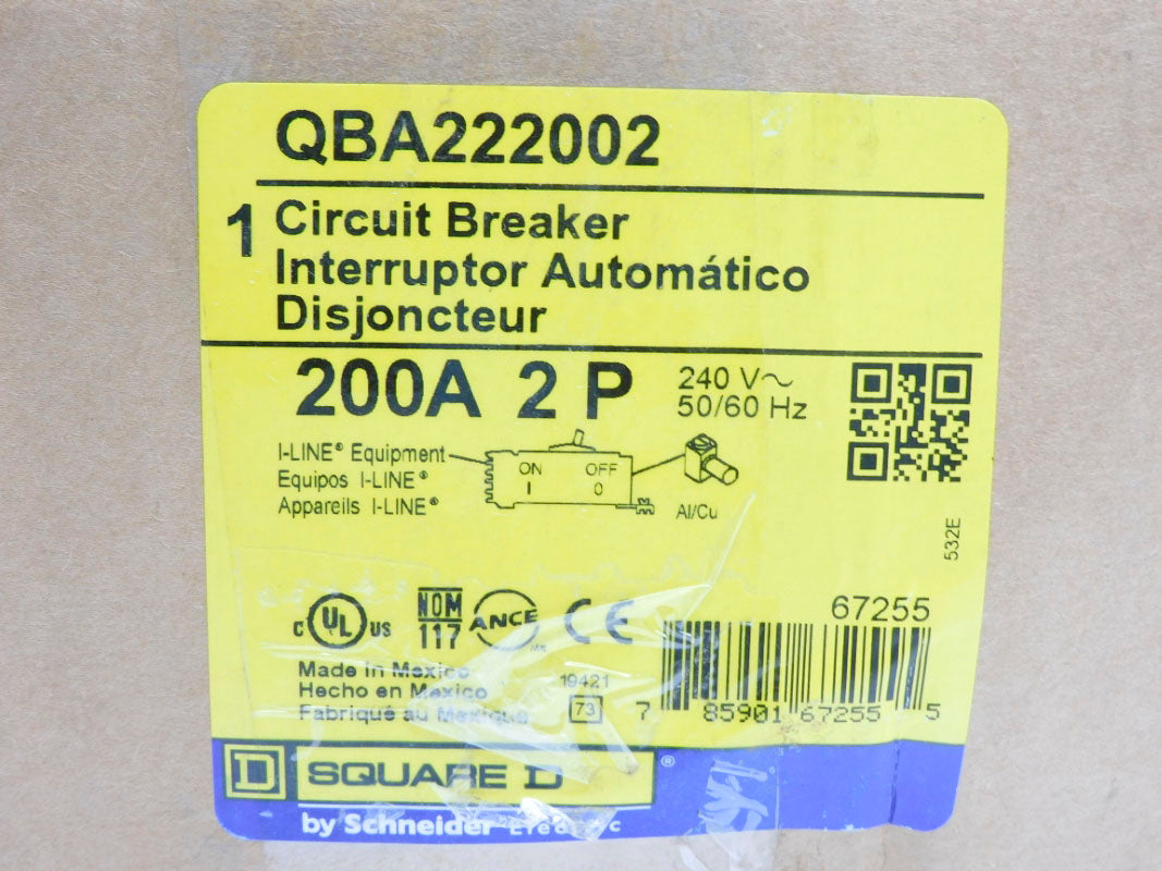SQUARE D QBA222002 240V 200A NSMP