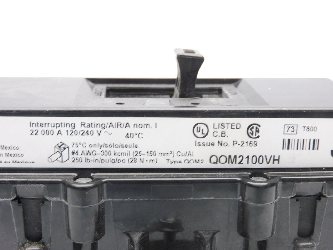 SQUARE D QOM2100VH 100A 120/240V (AS PICTURED) NSMP