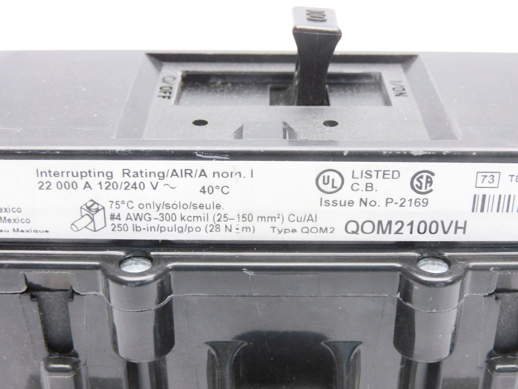 SQUARE D QOM2100VH 120/240V 100A UNMP