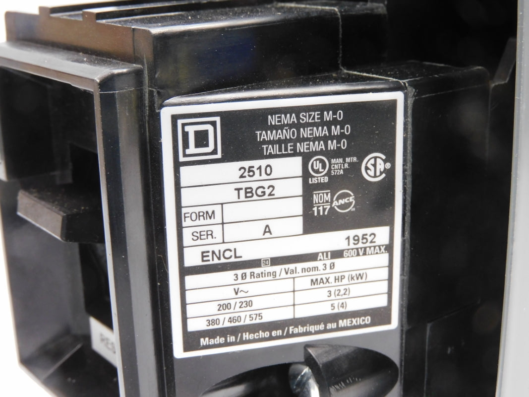 SQUARE D 2510TBG2 SER. A 575V NSMP