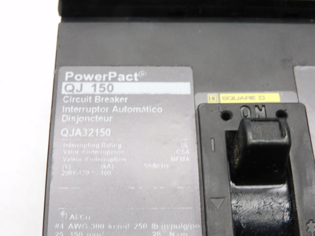 SQUARE D QJA32150 208V 150A NSMP