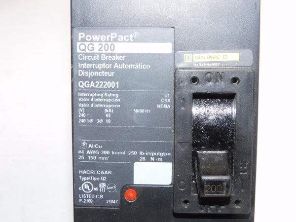 SQUARE D QGA222001 240V 200A NUPI